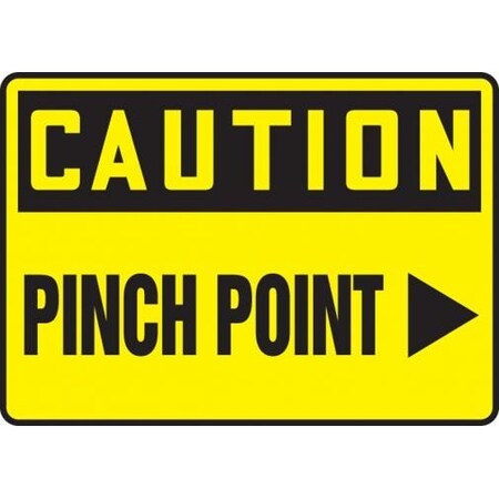 OSHA CAUTION SAFETY SIGN PINCH POINT MEQM706XT